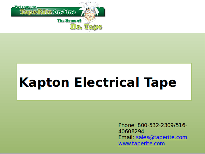 Kapton® Electrical Tapes