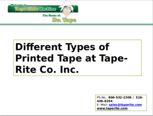 printed tapes